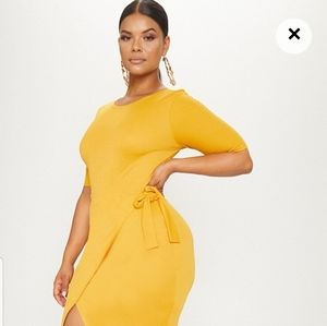 PLT Midi Dress w Tie Detail